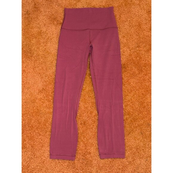 Lululemon Align Crop 21" High-Rise Nulu Yoga Leggings Misty Merlot Size 2 - Picture 9 of 9